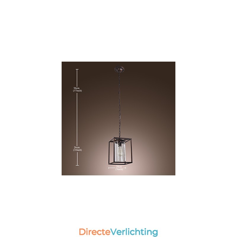 Traditionele klassieke vintage lantaarn mini-stijl gegalvaniseerde hanglamp eetkamer