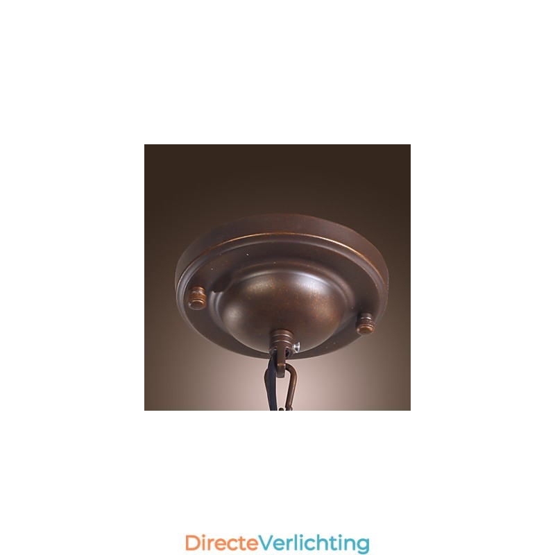 Traditionele klassieke vintage lantaarn mini-stijl gegalvaniseerde hanglamp eetkamer