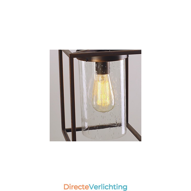 Traditionele klassieke vintage lantaarn mini-stijl gegalvaniseerde hanglamp eetkamer