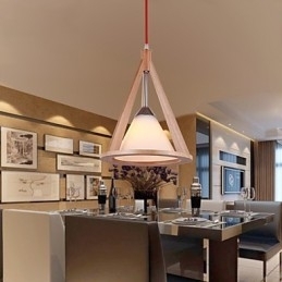Designer Stijl Houten Kroonluchter lamp Elegante Hedendaagse Stijl Kroonluchter