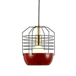 Mini Artistieke Spinnenweb Hanglamp 1 Licht Moderne Eenvoudige Afwerking Zwart Wit Groen Rood Koolstofstaal Hanglamp