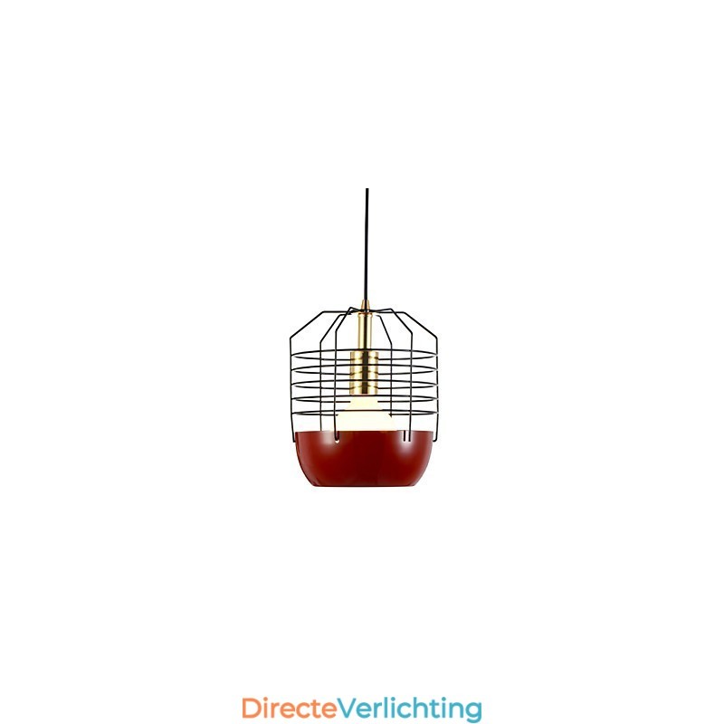 Mini Artistieke Spinnenweb Hanglamp 1 Licht Moderne Eenvoudige Afwerking Zwart Wit Groen Rood Koolstofstaal Hanglamp