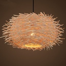 Kroonluchter Mini Stijl Lantaarn Hout Bamboe