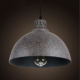 Vintage metalen stippen hanglamp met één lichtbron