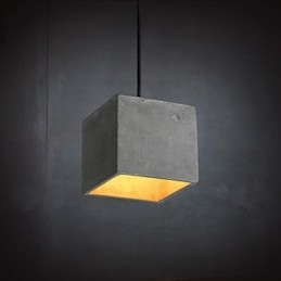Hedendaagse en gecontracteerde retro cementen hanglamp