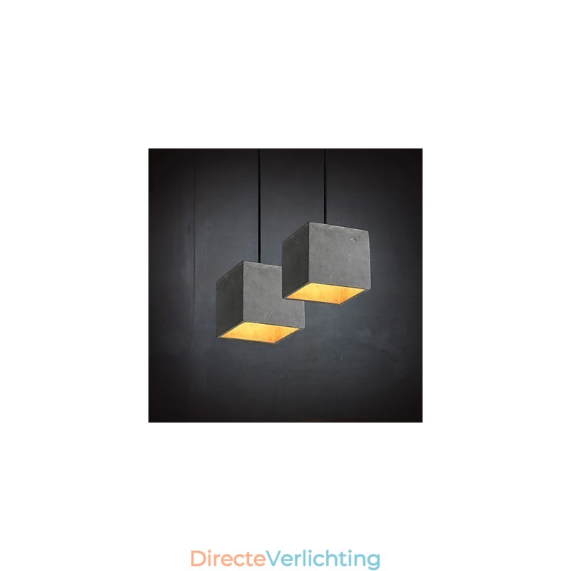 Hedendaagse en gecontracteerde retro cementen hanglamp