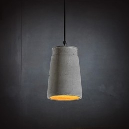 Hedendaagse en gecontracteerde retro cementen hanglamp