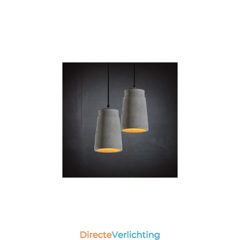Hedendaagse en gecontracteerde retro cementen hanglamp