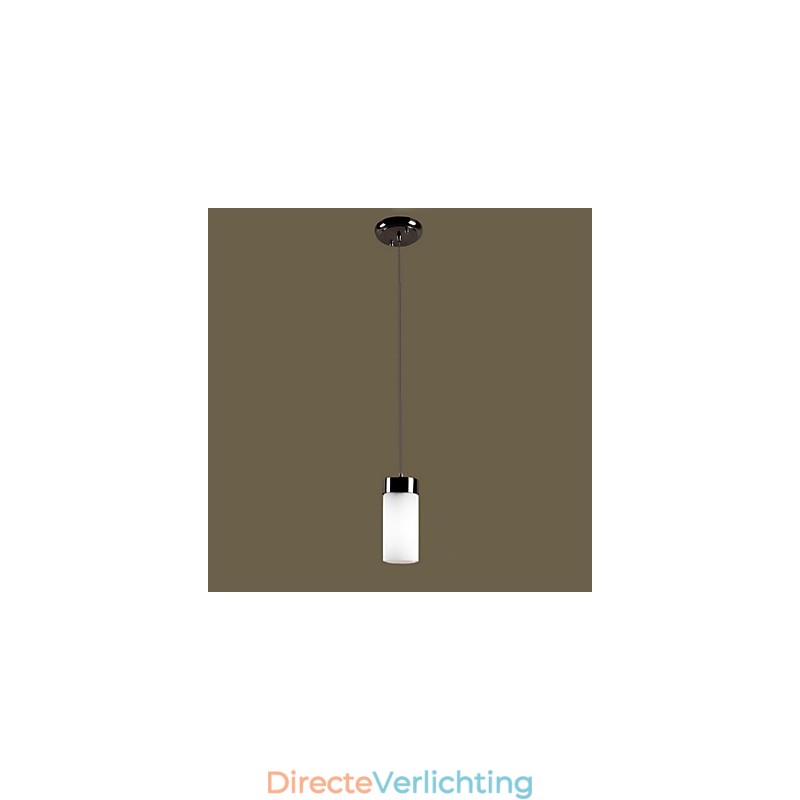 Moderne, eigentijdse, gegalvaniseerde metalen hanglamp