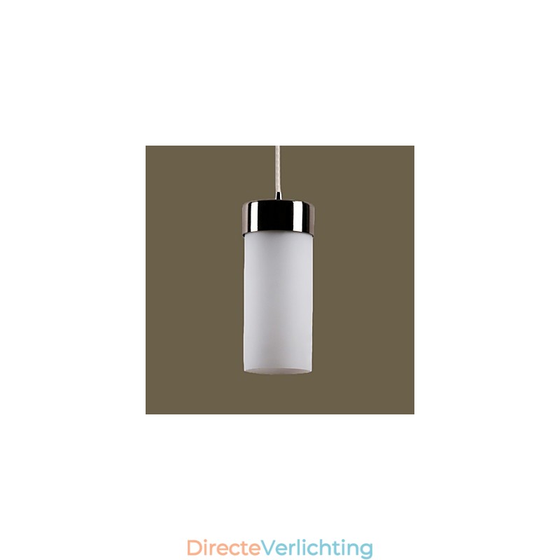 Moderne, eigentijdse, gegalvaniseerde metalen hanglamp