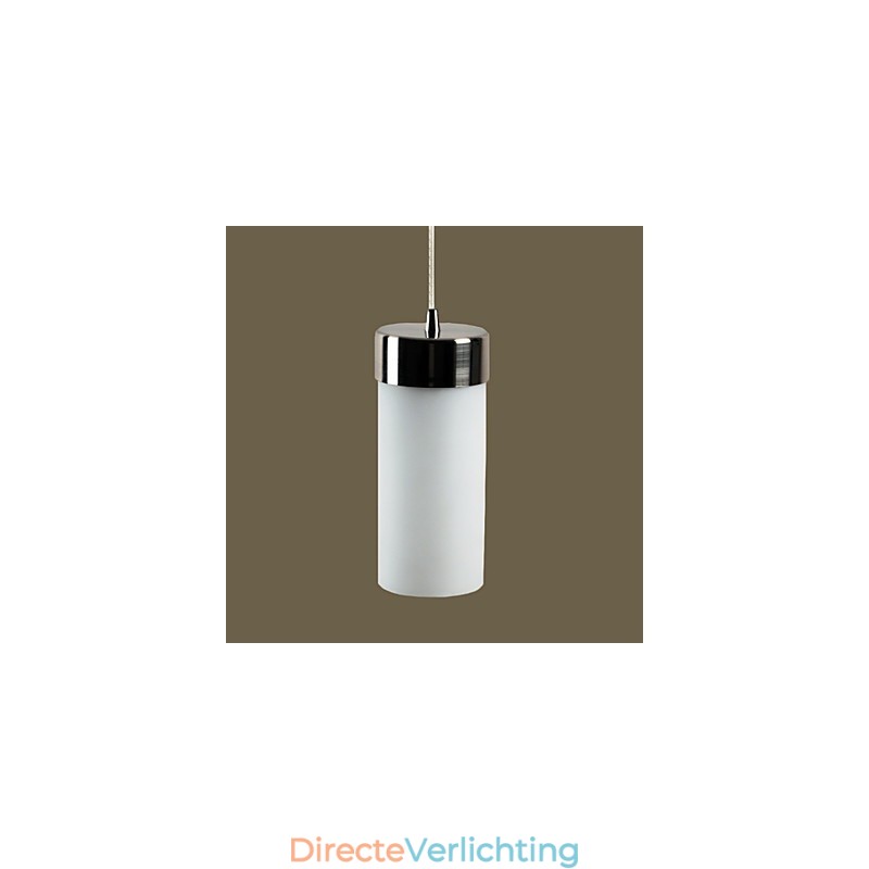Moderne, eigentijdse, gegalvaniseerde metalen hanglamp