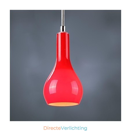 Moderne, eigentijdse mini-stijl chromen metalen hanglamp