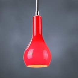 Moderne, eigentijdse mini-stijl chromen metalen hanglamp