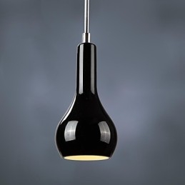 Moderne, eigentijdse mini-stijl chromen metalen hanglamp