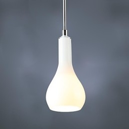 Moderne, eigentijdse mini-stijl chromen metalen hanglamp