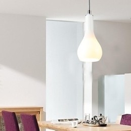 Moderne, eigentijdse mini-stijl chromen metalen hanglamp