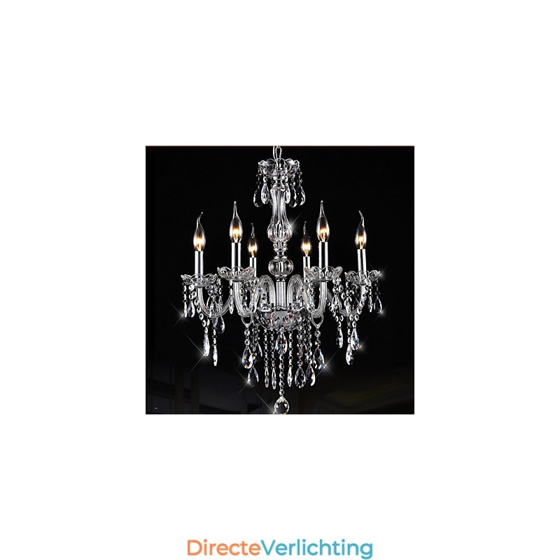 6 Arms Vintage Luxe Verlichting K9 Kristallen Kroonluchter Plafond Hanglamp