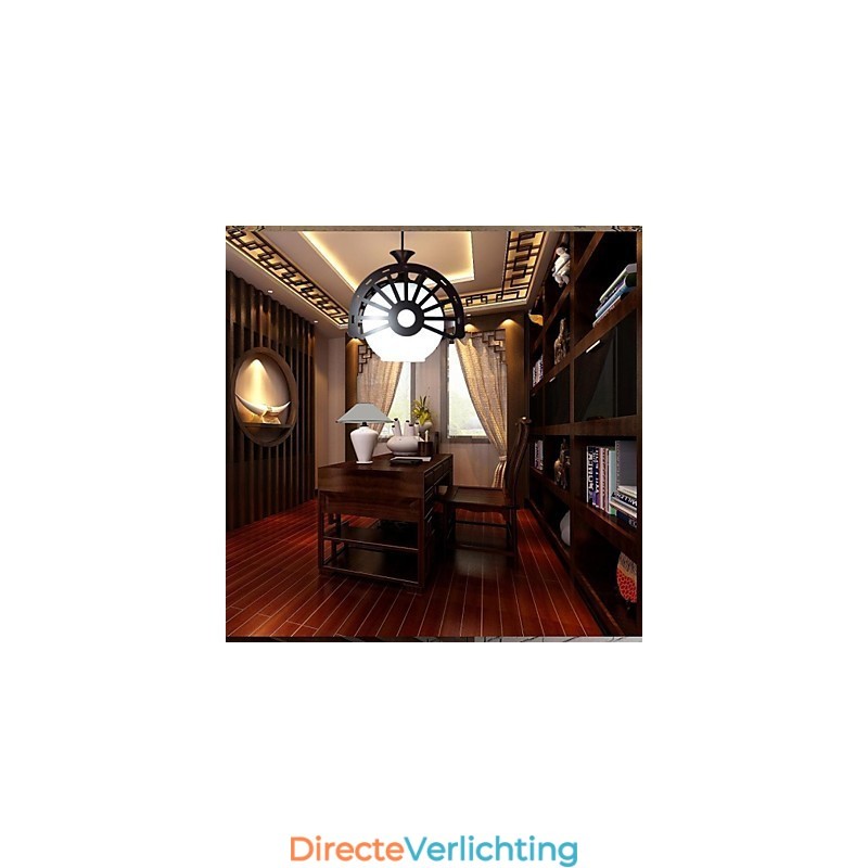 Moderne retrostijl van de oudheid voor klassieke houten kroonluchterlampverlichting