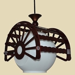 Moderne retrostijl van de oudheid voor klassieke houten kroonluchterlampverlichting