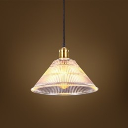 Gecontracteerde Amerikaanse landelijke industriële glazen retro droplight watervallamp
