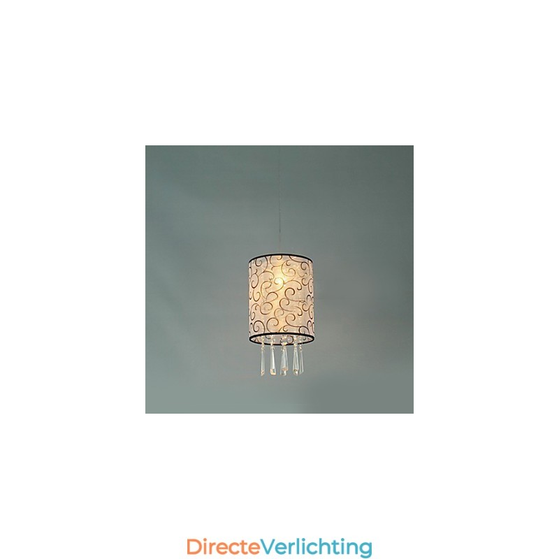 Moderne eigentijdse Drum Crystal Mini-stijl gegalvaniseerde hanglamp