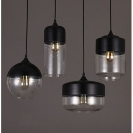 De Nordic Creative Stair Shop'S Art smeedijzeren glazen kroonluchterlamp
