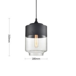 De Nordic Creative Stair Shop'S Art smeedijzeren glazen kroonluchterlamp