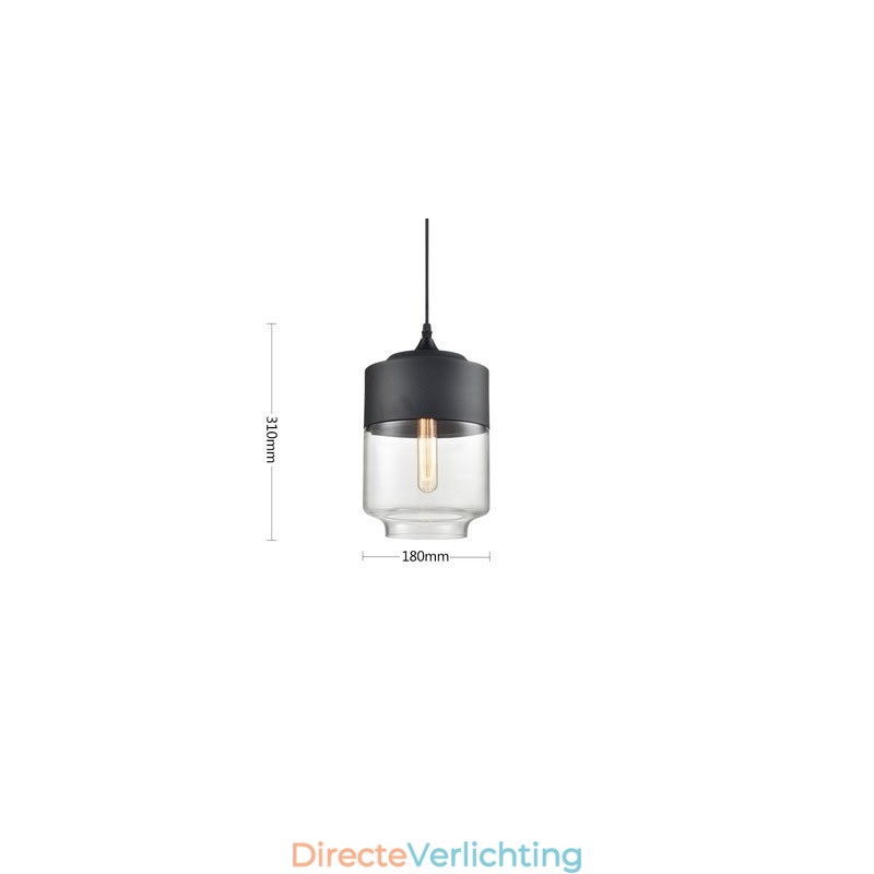 De Nordic Creative Stair Shop'S Art smeedijzeren glazen kroonluchterlamp