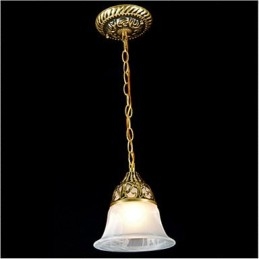 Traditionele klassieke vintage retro bronzen metalen hanglamp