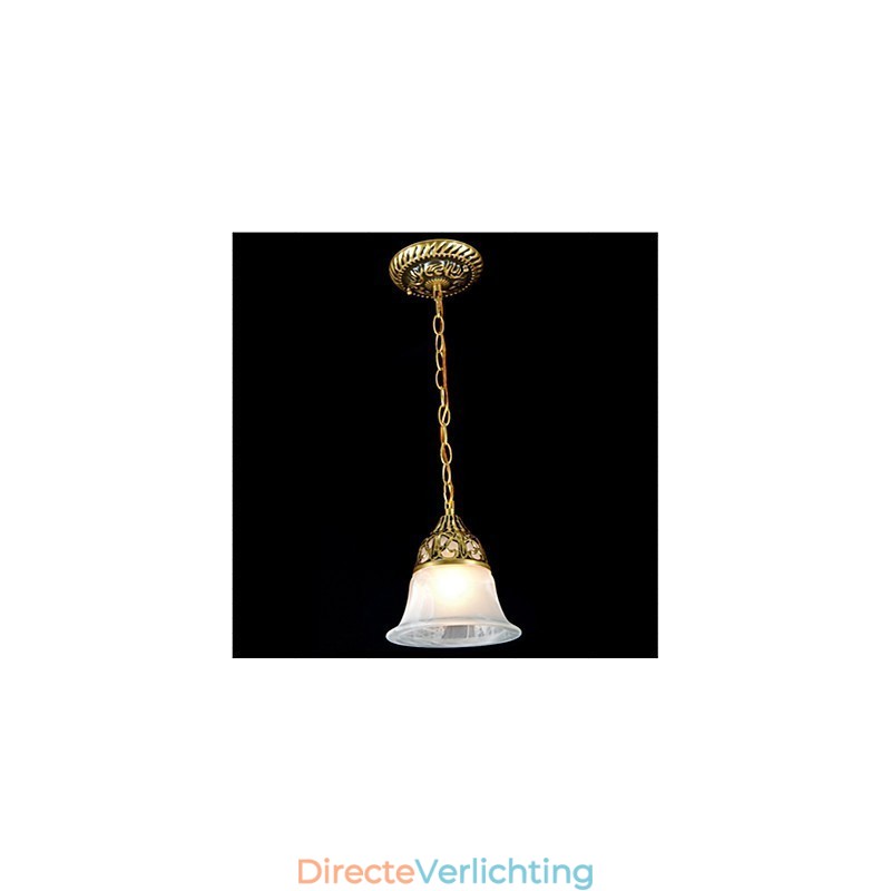 Traditionele klassieke vintage retro bronzen metalen hanglamp