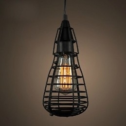 Amerikaanse industriële creatieve restauratie van oude manieren smeedijzeren kooi enkele kop hanglamp