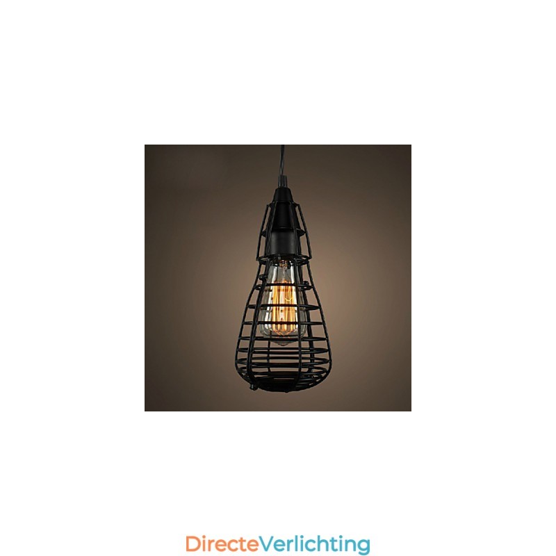 Amerikaanse industriële creatieve restauratie van oude manieren smeedijzeren kooi enkele kop hanglamp