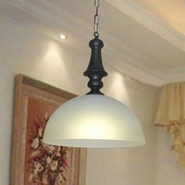 Traditionele klassieke kom mini-stijl schilderij metalen hanglamp