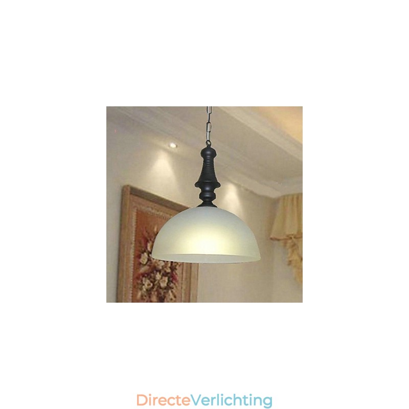 Traditionele klassieke kom mini-stijl schilderij metalen hanglamp