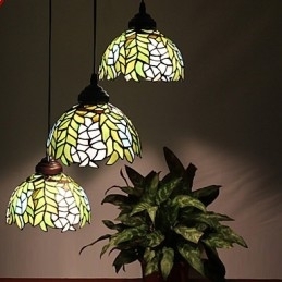 Europese landelijke creatieve kunsten glas-in-lood kroonluchter herstel van oude gebruiken lamp licht