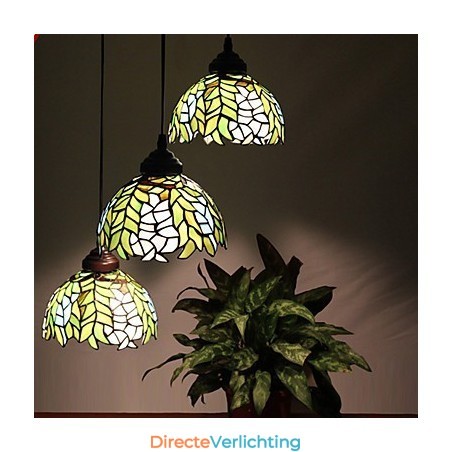 Europese landelijke creatieve kunsten glas-in-lood kroonluchter herstel van oude gebruiken lamp licht Europese landelijke creatieve kunsten glas-in-lood kroonluchter herstel van oude gebruiken lamp licht