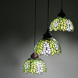Europese landelijke creatieve kunsten glas-in-lood kroonluchter herstel van oude gebruiken lamp licht