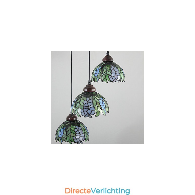 Europese landelijke creatieve kunsten glas-in-lood kroonluchter herstel van oude gebruiken lamp licht
