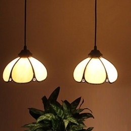 Europese landelijke creatieve kunsten Gebrandschilderde kroonluchter Herstellen van oude manieren Lamp Licht