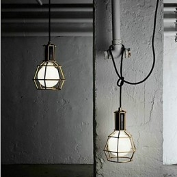 Landelijke gegalvaniseerde metalen hanglamp garage