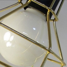 Landelijke gegalvaniseerde metalen hanglamp garage