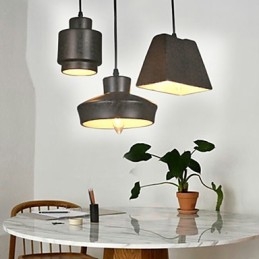 Amerikaanse landelijke retro glazen kroonluchter roestige zittende hanglamp