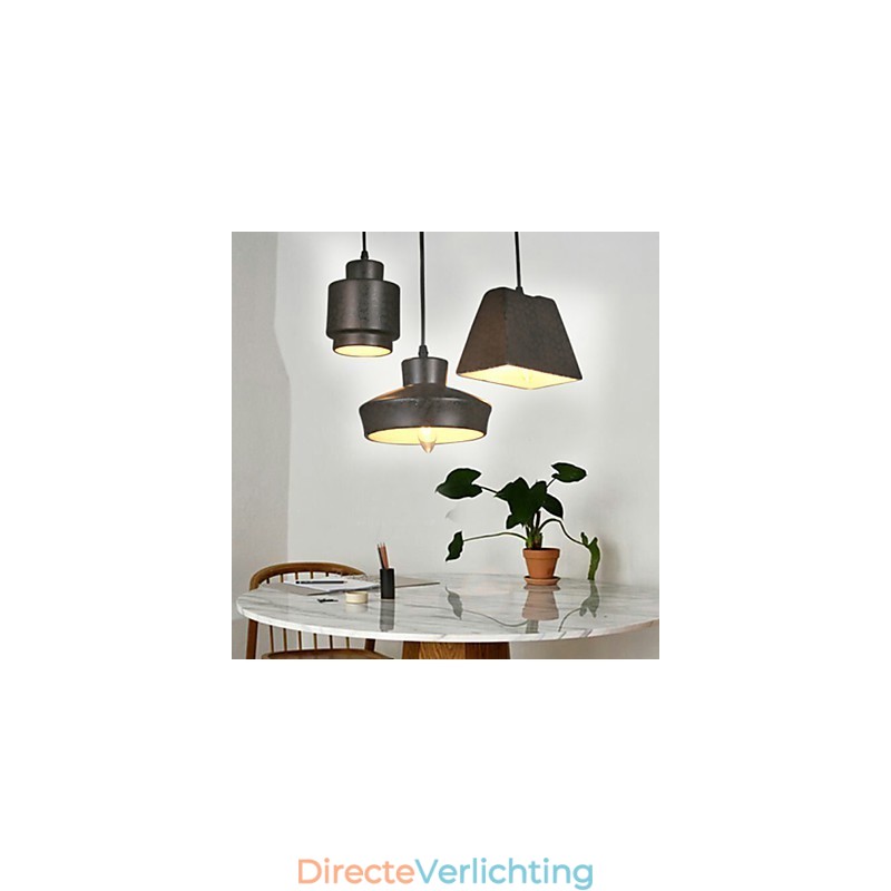 Amerikaanse landelijke retro glazen kroonluchter roestige zittende hanglamp