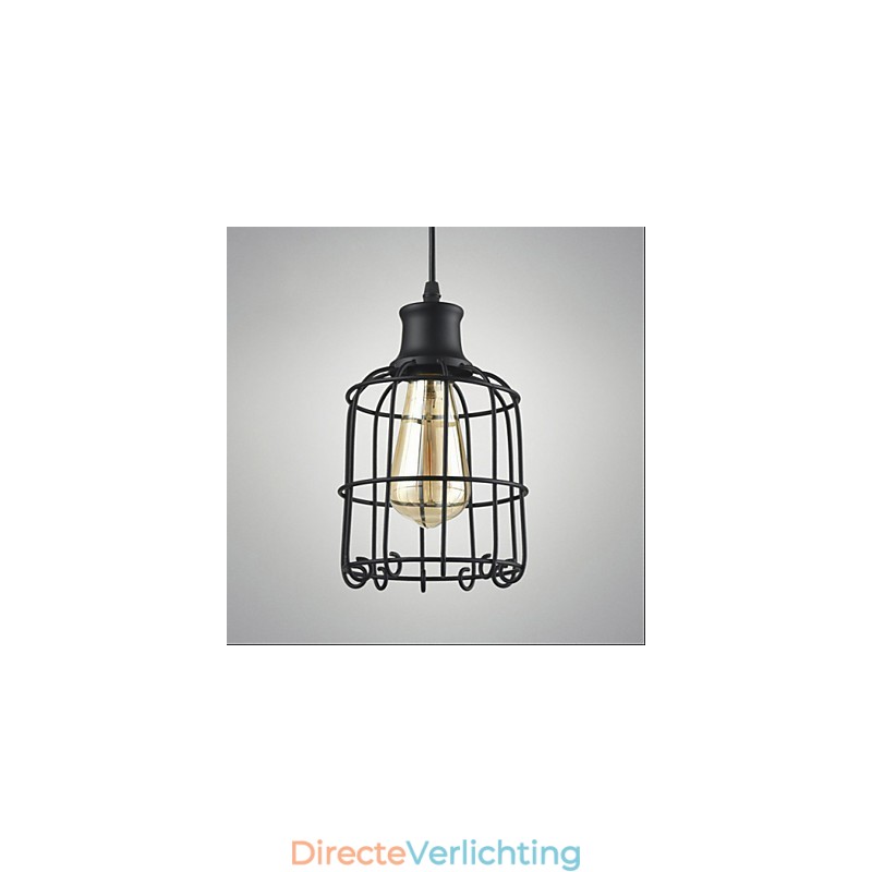 Edison Vintage Light Hanglamp Armatuur Kroonluchter Kooi Lampenkap