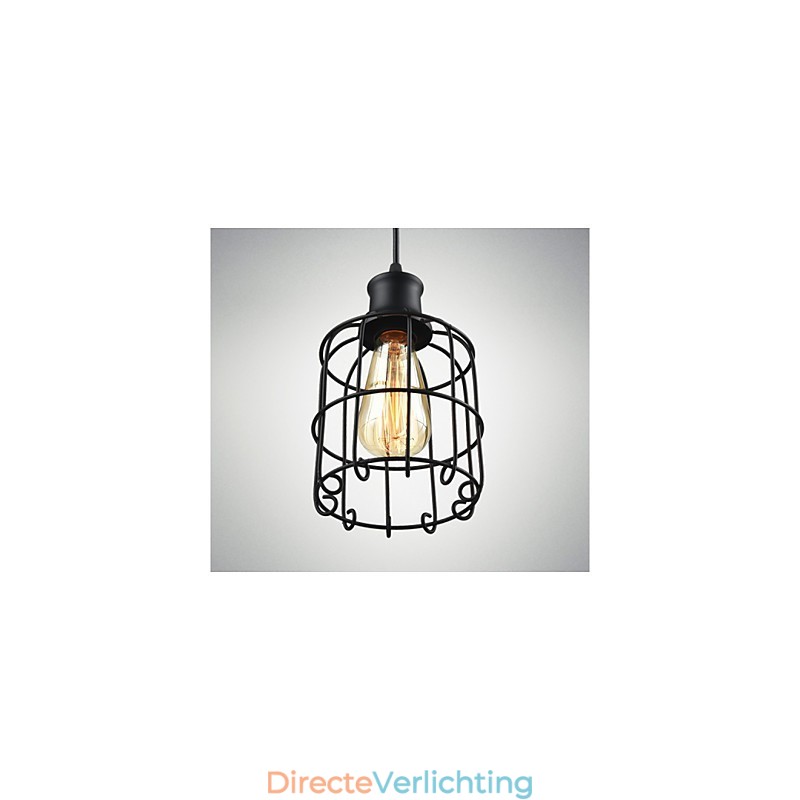 Edison Vintage Light Hanglamp Armatuur Kroonluchter Kooi Lampenkap
