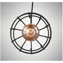 Edison Vintage Light Hanglamp Armatuur Kroonluchter Kooi Lampenkap