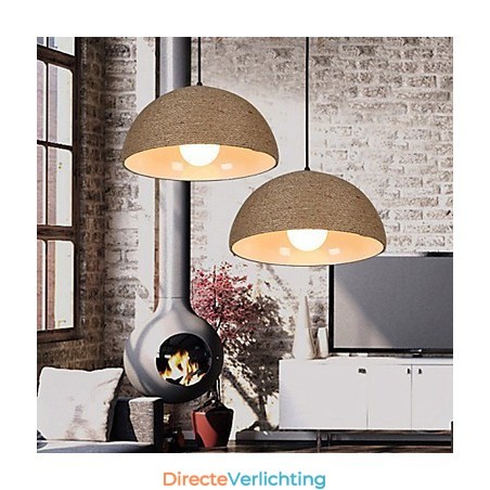30*Herstel oude manieren Het Noordse idee Halve cirkelvormige schoorsteen Hand henneptouw Hanglamp 30*Herstel oude manieren Het Noordse idee Halve cirkelvormige schoorsteen Hand henneptouw Hanglamp