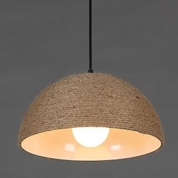 30*Herstel oude manieren Het Noordse idee Halve cirkelvormige schoorsteen Hand henneptouw Hanglamp