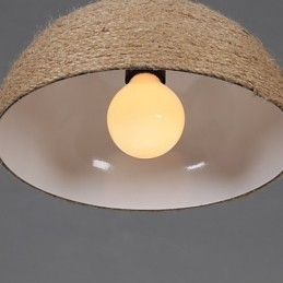 30*Herstel oude manieren Het Noordse idee Halve cirkelvormige schoorsteen Hand henneptouw Hanglamp