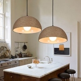 30*Herstel oude manieren Het Noordse idee Halve cirkelvormige schoorsteen Hand henneptouw Hanglamp